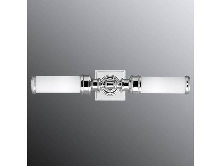 Elstead Wandleuchte Payne Ornate, dimmbar, chrom / silber, für Badezimmer, Glas
