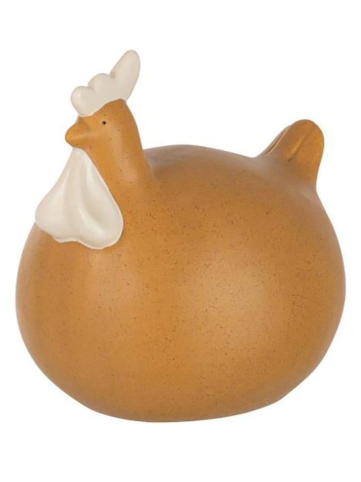 J Line Dekofigur "Hahn" in Hellbraun - (H)18 x Ø 17 cm - onesize
