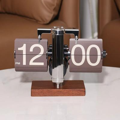 Uplift Picks Luxury Silent Automatic Flip Desk Clock Minimalist Modern Table Decor coffee