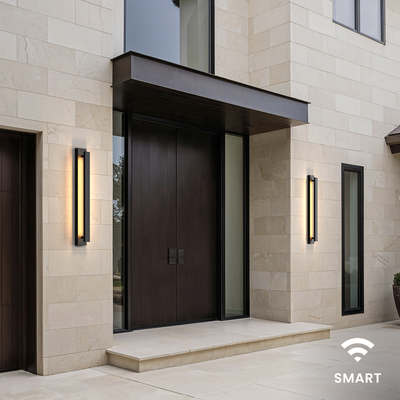 "Vetra (Smart)   Modern Outdoor Sconce   20"" / App + Remote Control   Outdoor Lighting   Wall Lighting   MOD LIGHTING"