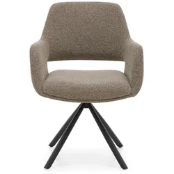 Musterring Stuhl Tario Stoff Grau Taupe