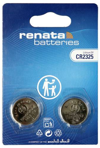 Renata Knopfzellenbox CR2325 3V 2 St. 190 mAh Li-MnO2