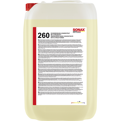 SONAX Reiniger, Scheibenreinigungsanlage ScheibenWash Konzentrat Citrus [25 l] 02607050