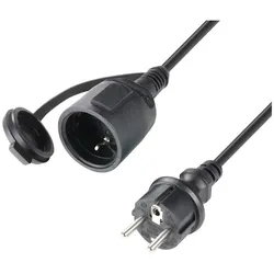 Adam Hall 4 STAR PND 0300 Netzkabel Verlängerung - 3 m - Netzkabel