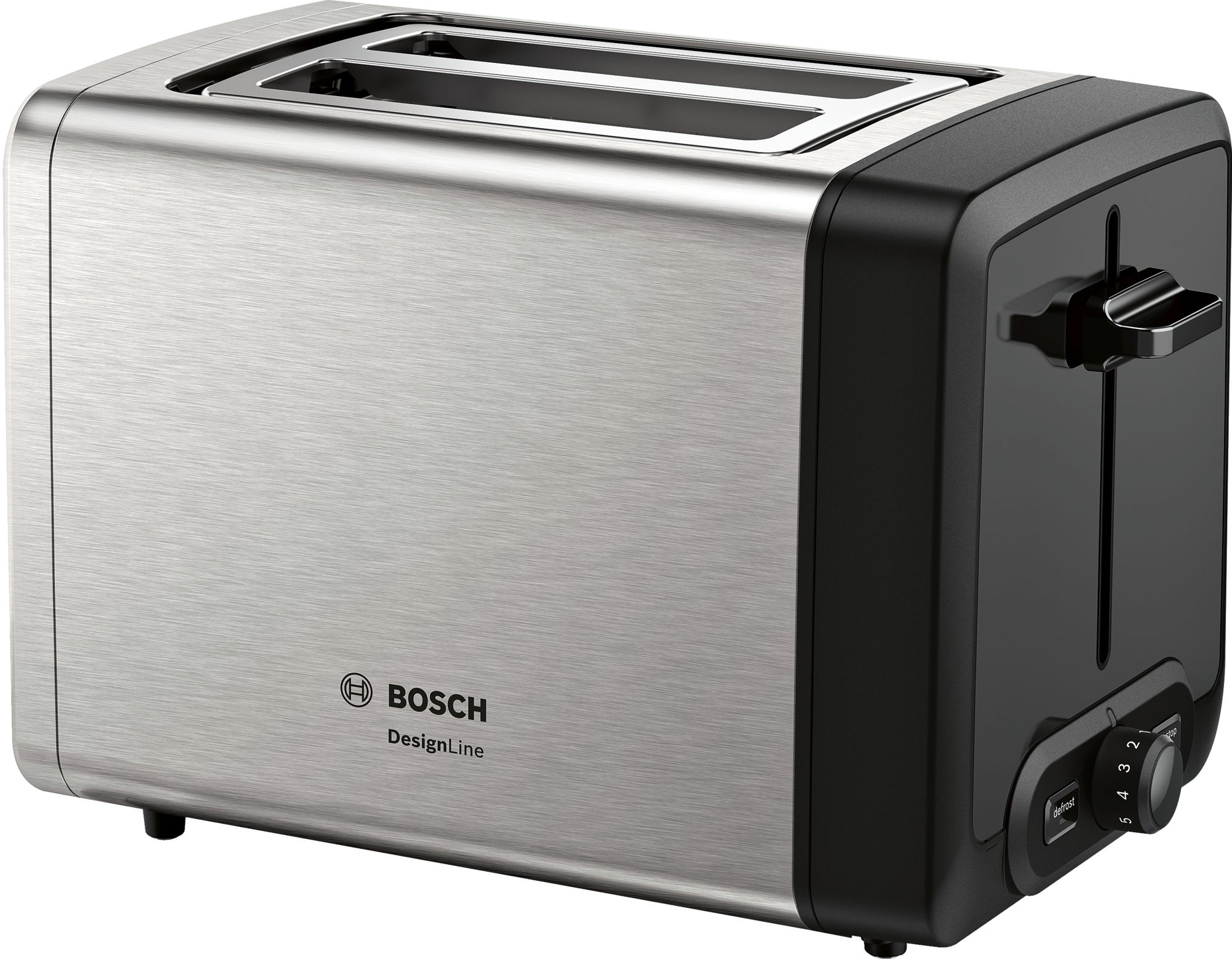 Bosch TAT4P420DE Kompakt Toaster, DesignLine, Edelstahl