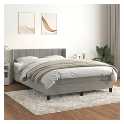 vidaXL, Boxspringbett, Olfonar (Block mit Quadraten) (140 x 190 cm)