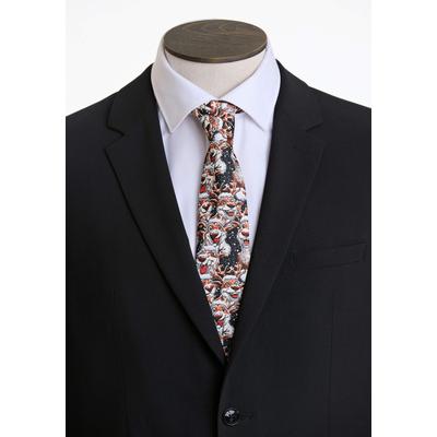 Krawatte LINDBERGH "Krawatte Onesize", Herren, bunt (schwarz), Kunstfaser, Krawatten