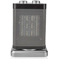 Keramik Heizlüfter 2 Heizstufen Elektroheizer oszillierend Kaltluftstufe Kippschutz Überhitzungsschutz, Kabel 150 cm, BxHxT 16,5x24x9,2 cm, Nedis HTFA17GY