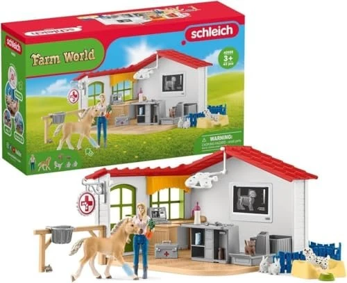 Schleich Farm World 42502 - Tierarzt-Praxis mit Haustieren