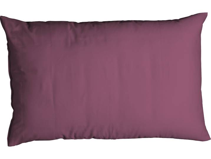 Kissenbezug CASATEX Uni , pink (fuchsia), B:40cm L:80cm, Satin, Baumwolle, Kissenbezüge, Kissenbezug, Uni Design, Reissverschluss, tolle Farben