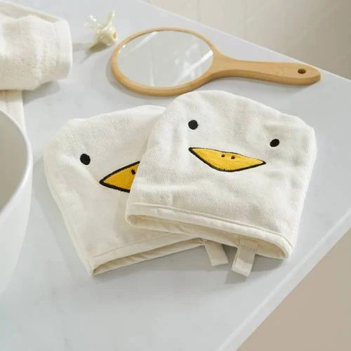 NOUS Kids washand eend set van 2, 15 x 20 cm