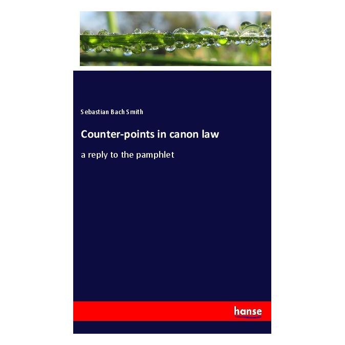Hansebooks Counter-points in canon law (Englisch, Softcover, Sebastian Bach Smith) (56043669)