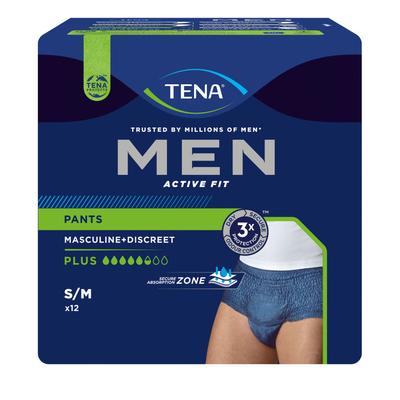 Tena MEN Act.Fit Inkontinenz Pants plus S/M blau 12 St Windeln
