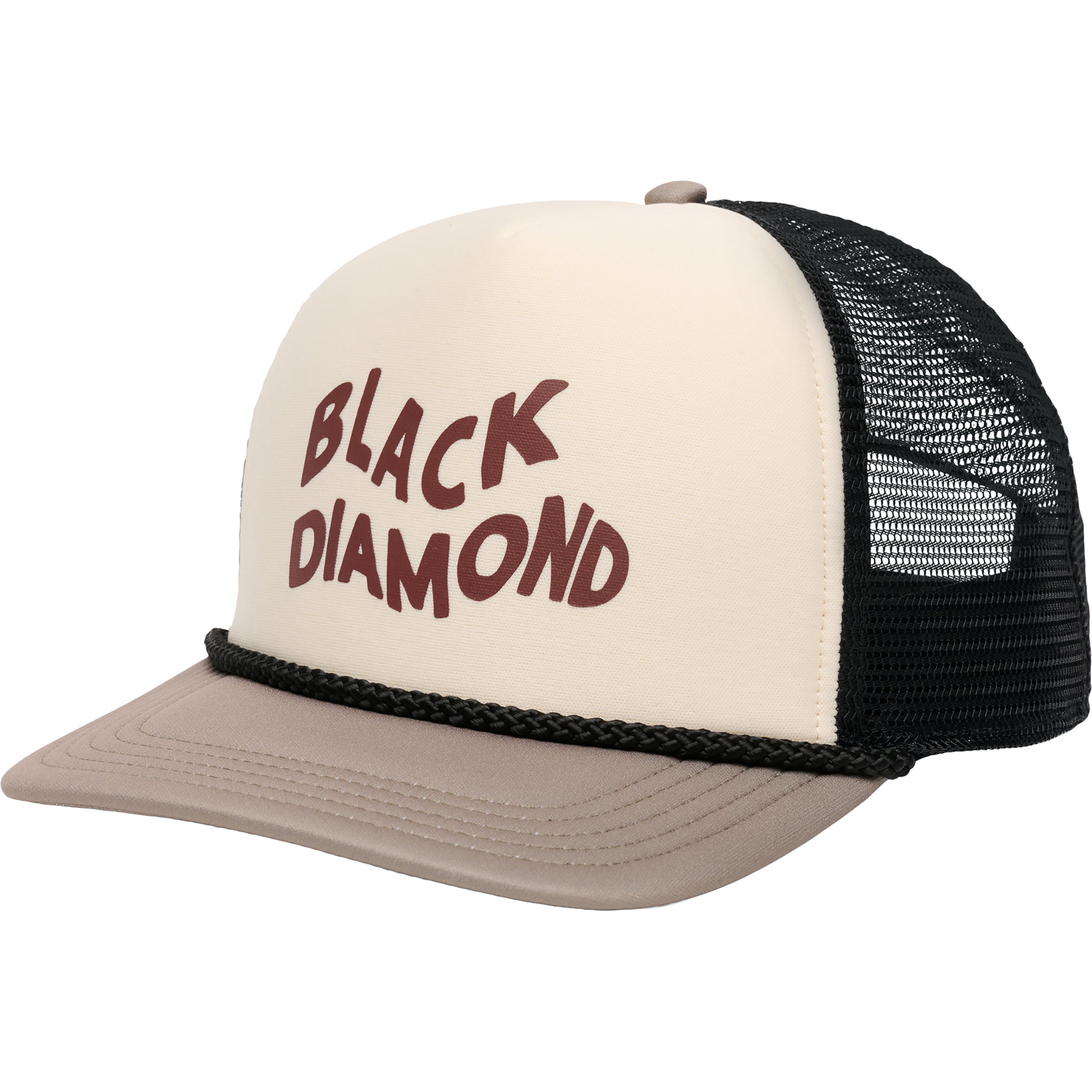 Black Diamond Flat Bill Trucker Cap Basecaps beige Lifestyle