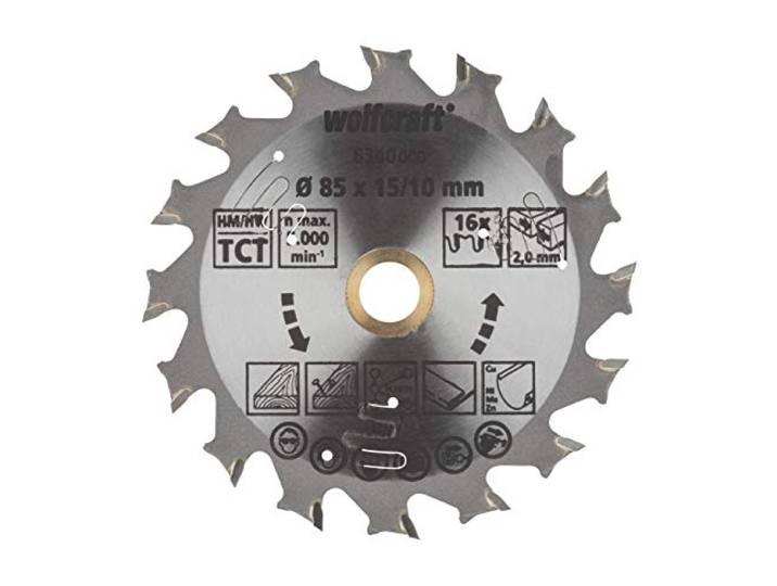 wolfcraft Cirkelzaagblad voor accu-handcirkelzagen, serie lila I 6340000 I Snelle, middelgrove sneden