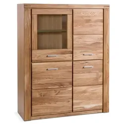 Elfo Highboard Tabea Holz Braun Wildeiche