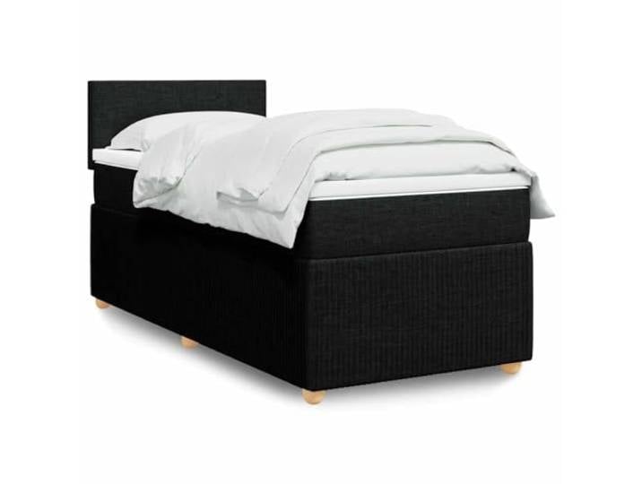 RJPLMFV Lattenrost und Matratze, Schwarz, 80 x 200 cm, Polyestergewebe Individuelle Taschenfedern, abnehmbarer Bezug, waschbar, reduziert Bewegungsübertragung