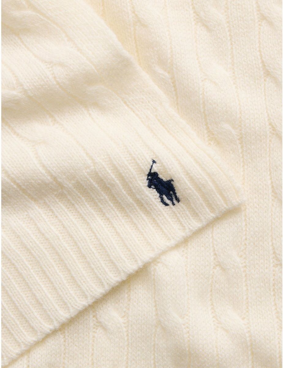 POLO RALPH LAUREN Echarpe torsadée, 90% laine 10% cachemire