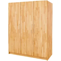 Pinolino Kleiderschrank Natura groß 3-türig, natur