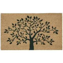 IB Laursen Türmatte Fußmatte mit Baum Motiv, Kokos, 60 x 40 cm