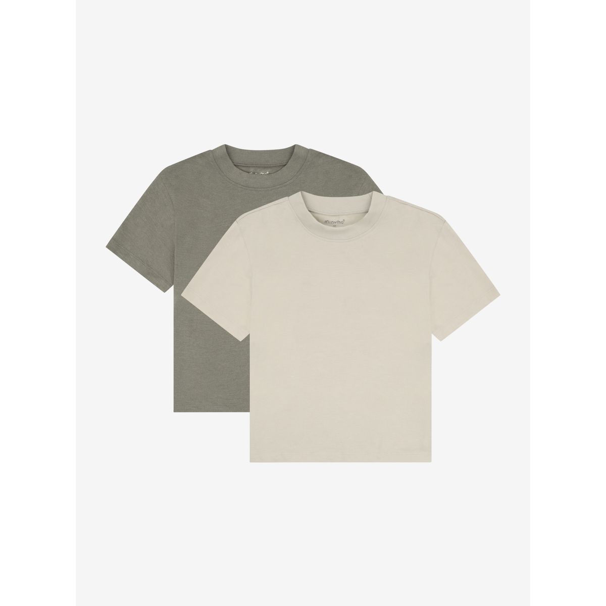 Minymo T-shirt SS Loose Fit (2-pack) vetiver (9152) 110 6683-9152-110
