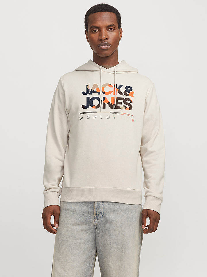 Jack & Jones Hoodie "Luke" in Creme - XL