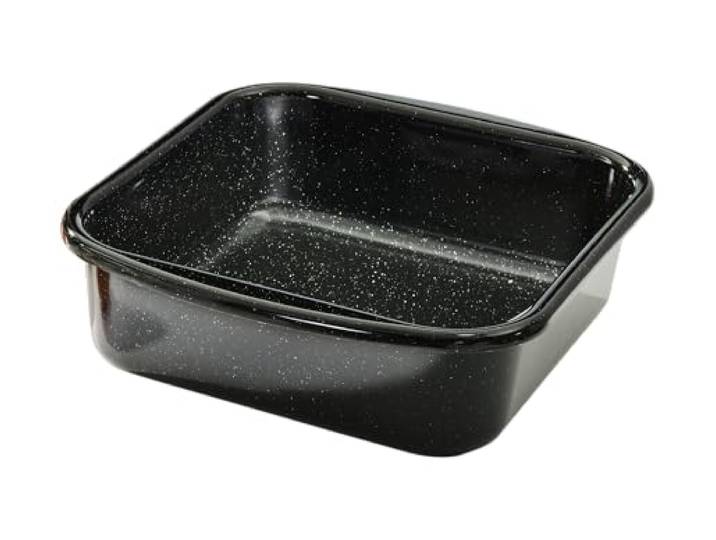 Riess, 0432-022, Koekenpan Mini, Binnenkant 22 x 22 x 7,5 cm, Classic Back- UND BRATFORM, Email, Zwart, Inductie
