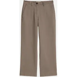 Wide-Leg Chino Lande Braun 40