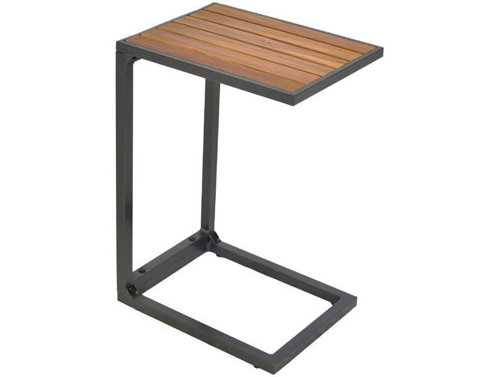 Beistelltisch MERXX Cee , grau (graphit, natur, graphit, natur), B:41,5cm H:61,5cm T:32cm, Tische, Beistelltisch, BxTxH: 41,5x32x61,5 cm