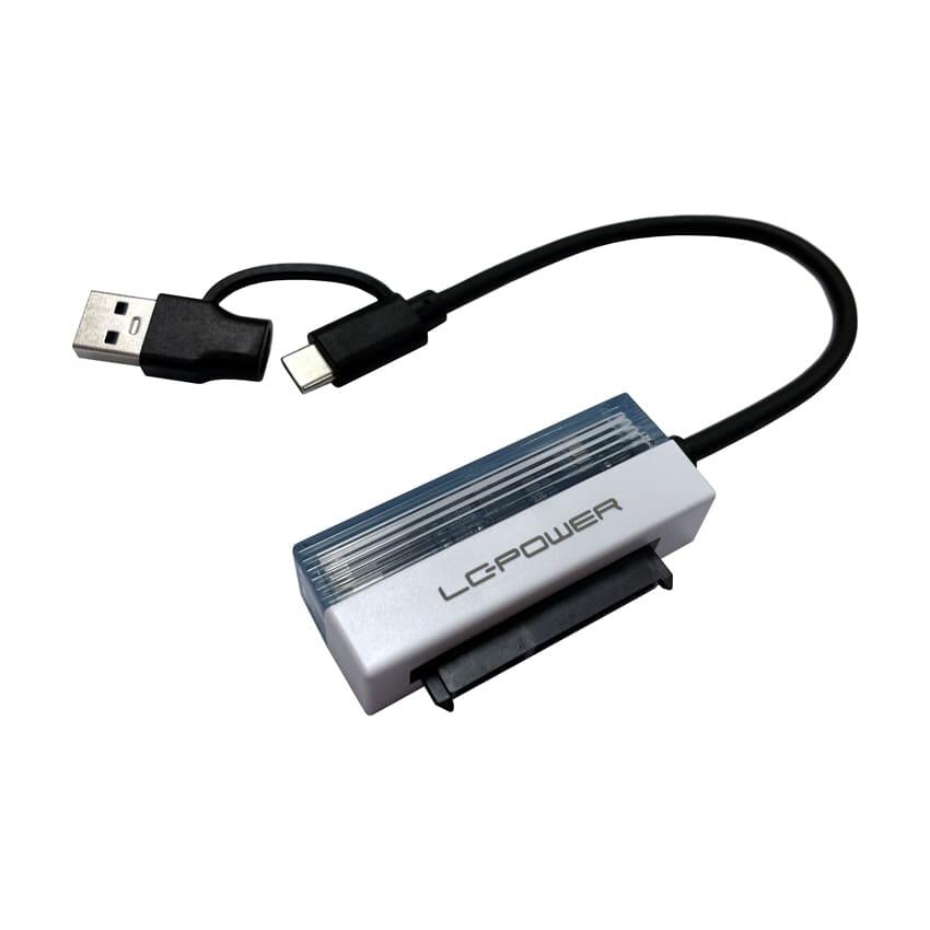 LC-Power LC Power Adapter LC-ADA-USB-SATA-25 schwarz, weiß, transparent