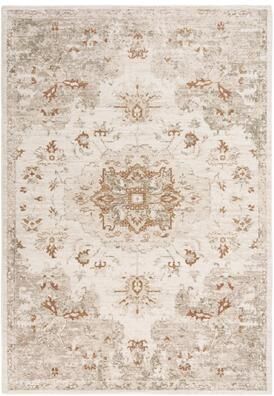 Alora Decor Sage Traditional Floral Medallion Wool Area Rug