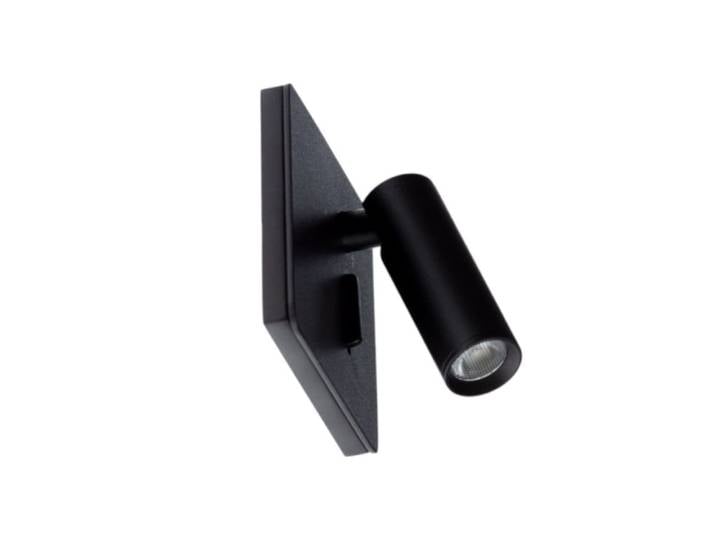 Applique liseuse led encastrable noir avec interrupteur