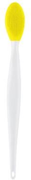 Inspired Finds Silicone Face Cleansing Brush With Replacement Heads Exfoliating Blackhead Removal Tool yellow