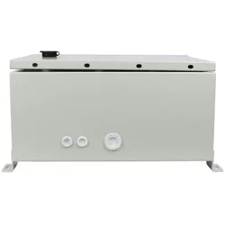 Allnet DIN-RAIL Wandgehäuse, T223mm, Lichtgrau, IP55, SO-DIN-Serie (19 Zoll Rack), Serverschrank, Grau