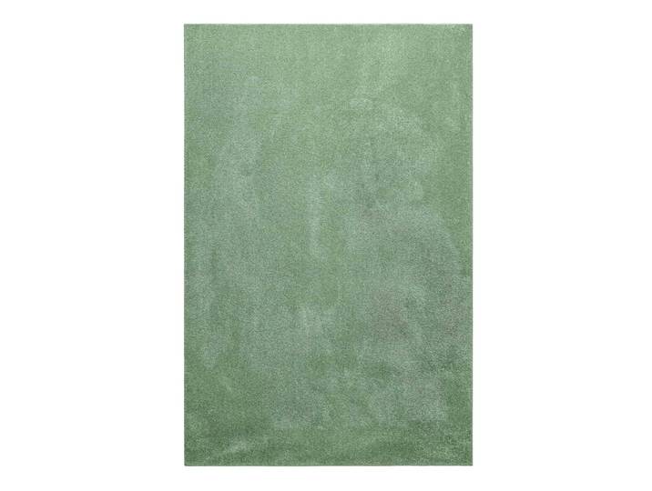 Tapis tissé velours ras vert menthe uni 160x230
