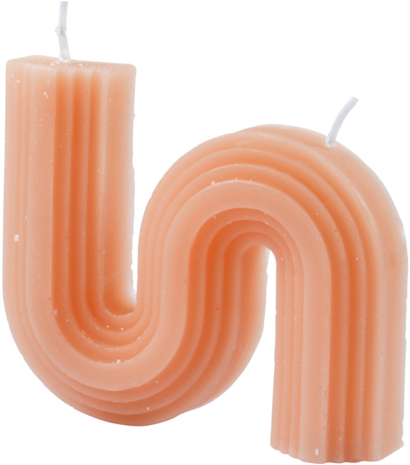 Homea Decoratieve kaars ARTY golfvorm - roze