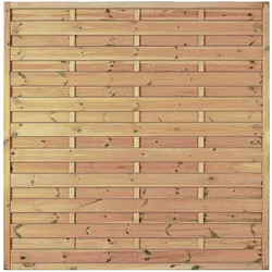 T&J Sichtschutzzaun Maxi-Massiv Sichtschutz Lamellenzaun, 180x180 cm