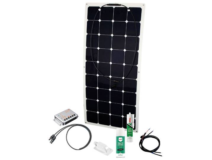 Solaranlage PHAESUN Energy Generation Kit, Flex Rise 130 W , blau (dunkelblau), Solarmodule, Solaranlage