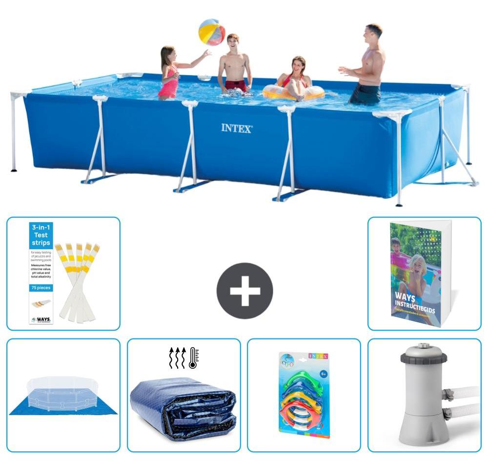 Rechteckiger Frame Pool - 450x220x84 cm - 5-teilig S46