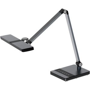 Hansa Schreibtischlampe Nimbus, schwarz, LED, dimmbar, mit Touchpanel, 600 Lumen, warm- bis tageslichtweiß