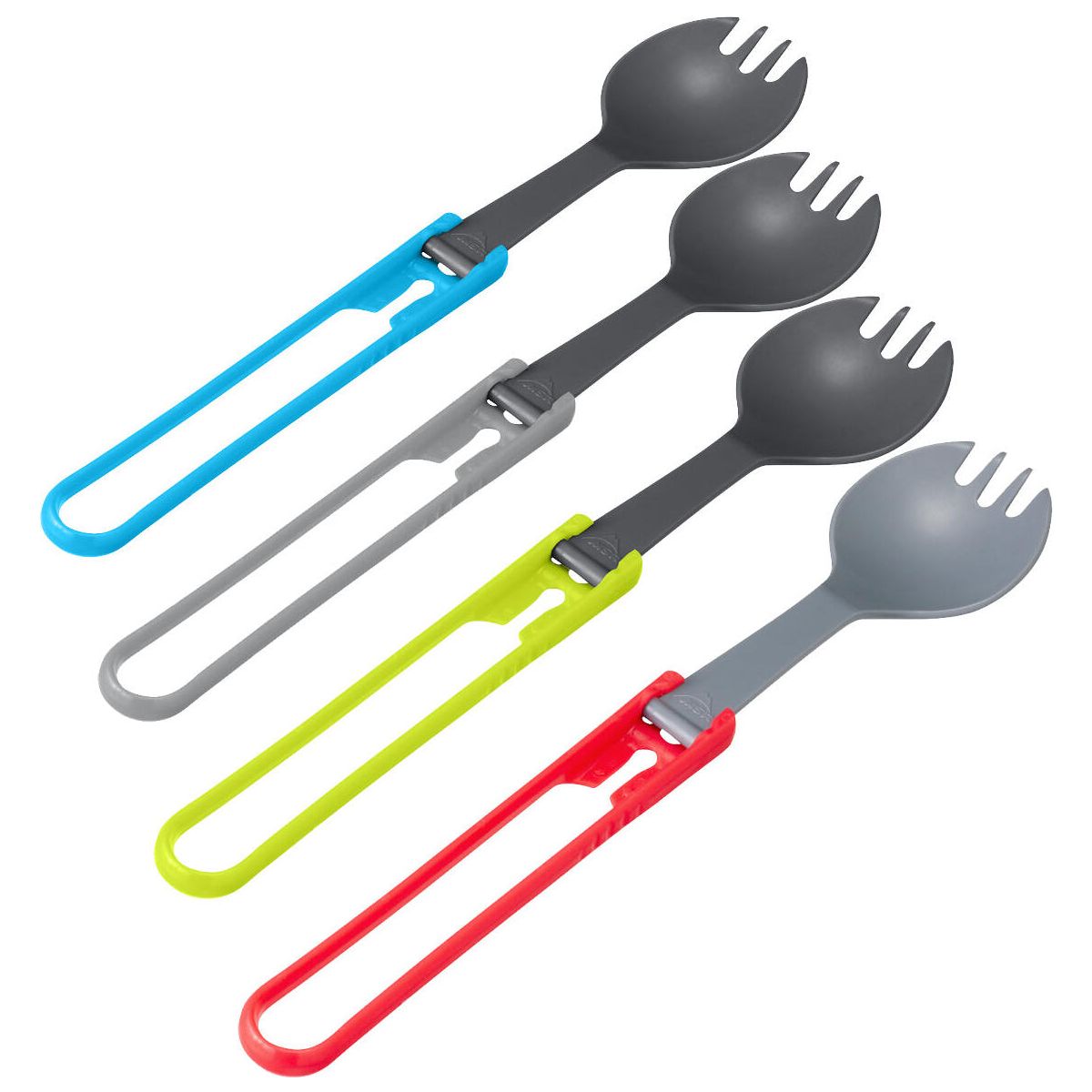 MSR Folding Utensils 4-pack red / gray / blue / green 03170