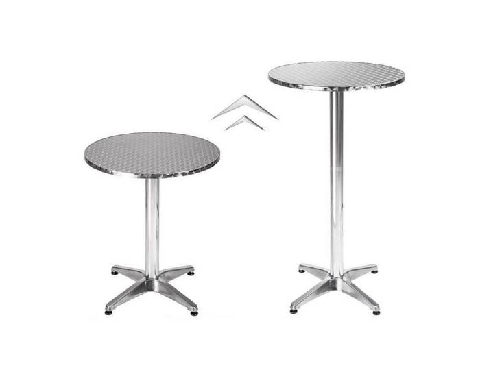 LuxusKollektion Bistrotisch Bistrotisch klappbar Stehtisch höhenverstellbar 70-110cm Ø60cm rund (1-St)