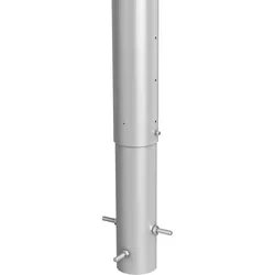 Biohort Pfosten/Steher für Sichtschutz-System zum Einbetonieren Sichtschutz Höhe 90 cm silber-metallic