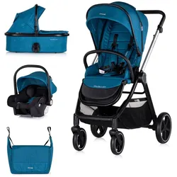 Chipolino, Kinderwagen, Kombikinderwagen 3in1 Marbella (0 Monate - 3 Jahre)