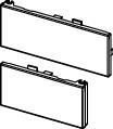 Tece square Glas Tasten schwarz glzd., Ersatzteil, 9820560 9820560