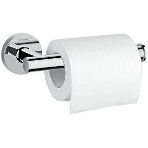 hansgrohe Toilettenpapierhalter Logis Universal, verchromt, zum Bohren, für 1 Rolle, aus Metall