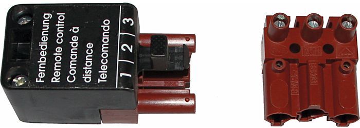Wolf Stecker/Buchsen-Teil 3-polig 2794018 Rot/Braun