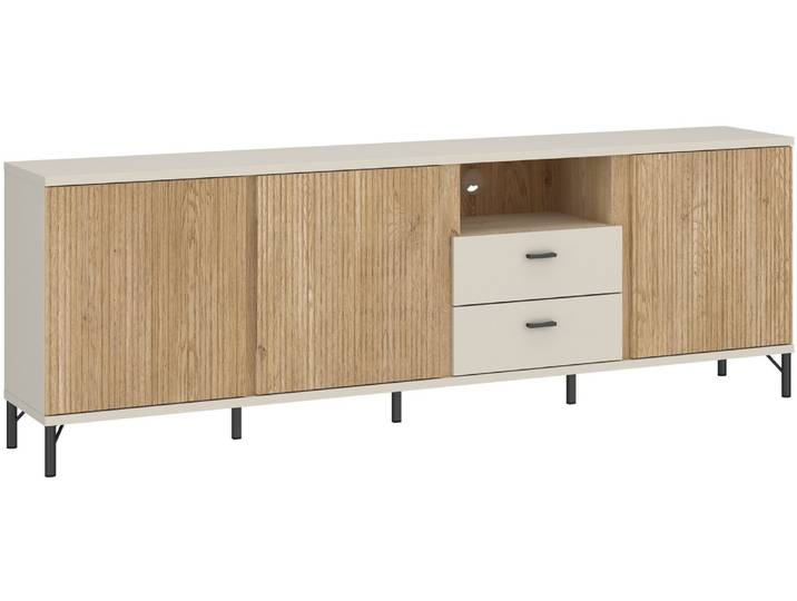 Z2 TV-Lowboard MOSANO, Kaschmir, Holznachbildung