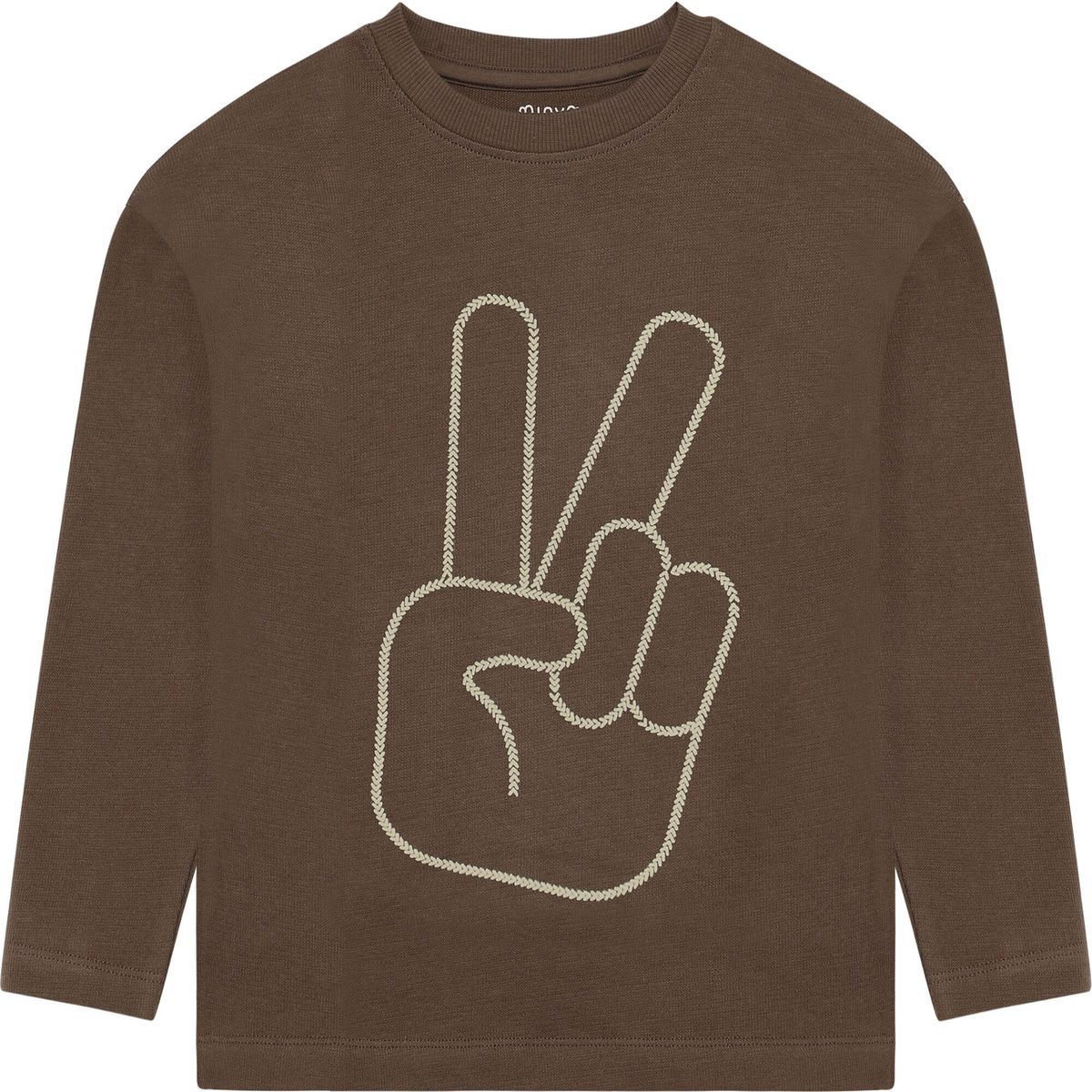Minymo T-shirt LS chocolate chip (2502) 104 134402-2502-104
