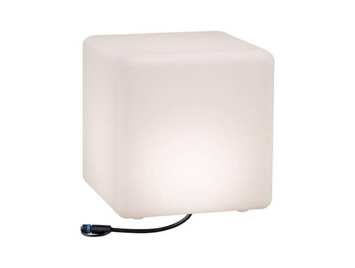 Paulmann 94181 Outdoor Plug&Shine Objet lumineux extérieur LED Cube\, IP67\, 3000K\, 575lm\, 24V\, 300x300 mm